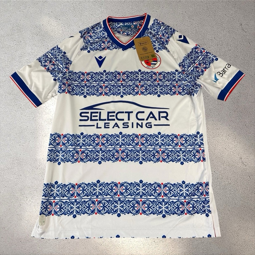 NWT Reading FC Home Football Shirt Jersey Top Men's Medium 2025-26 Macron